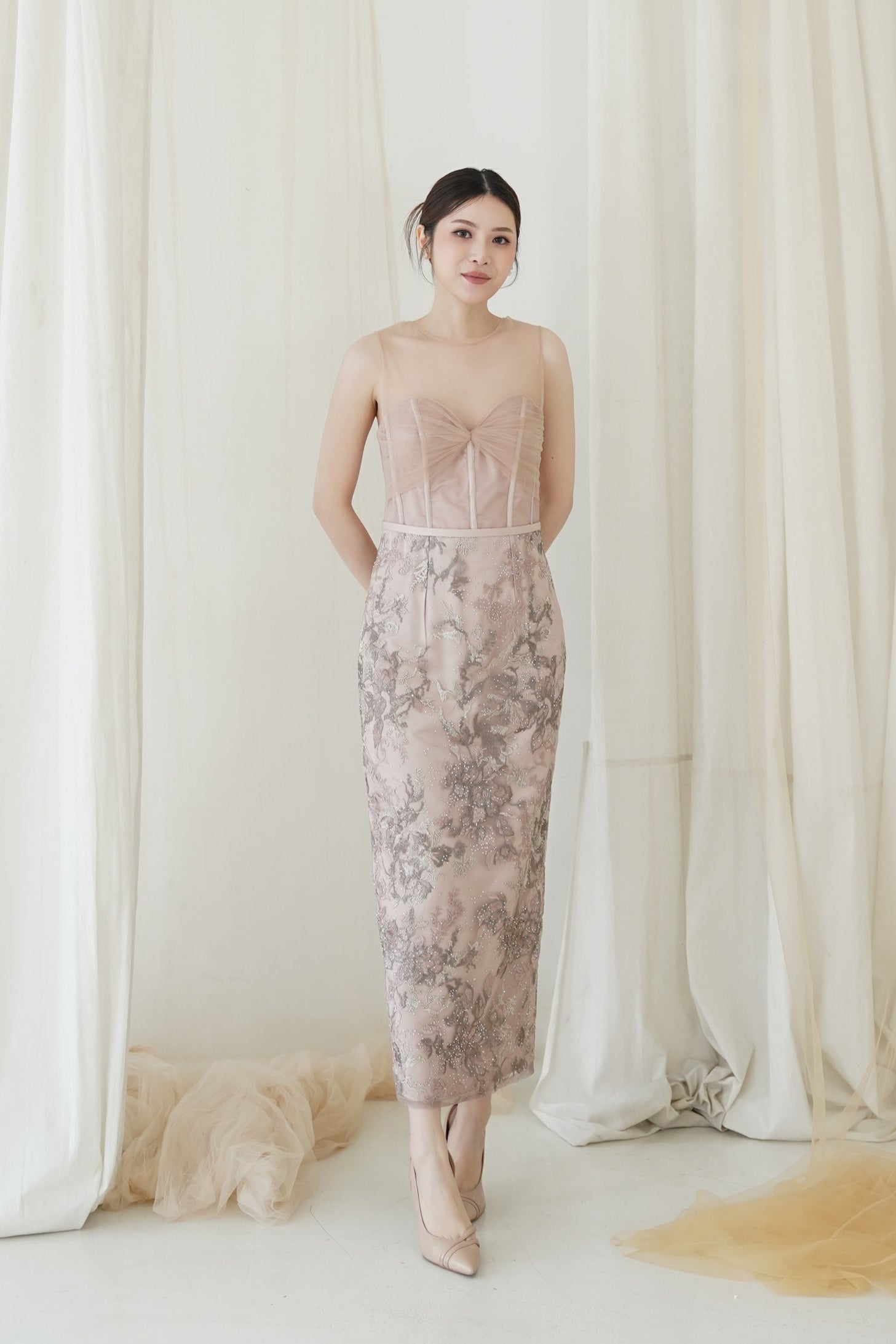 eden formal dresses Eden Cut Goddess Maxi Dress, Purple / XS main image 1
