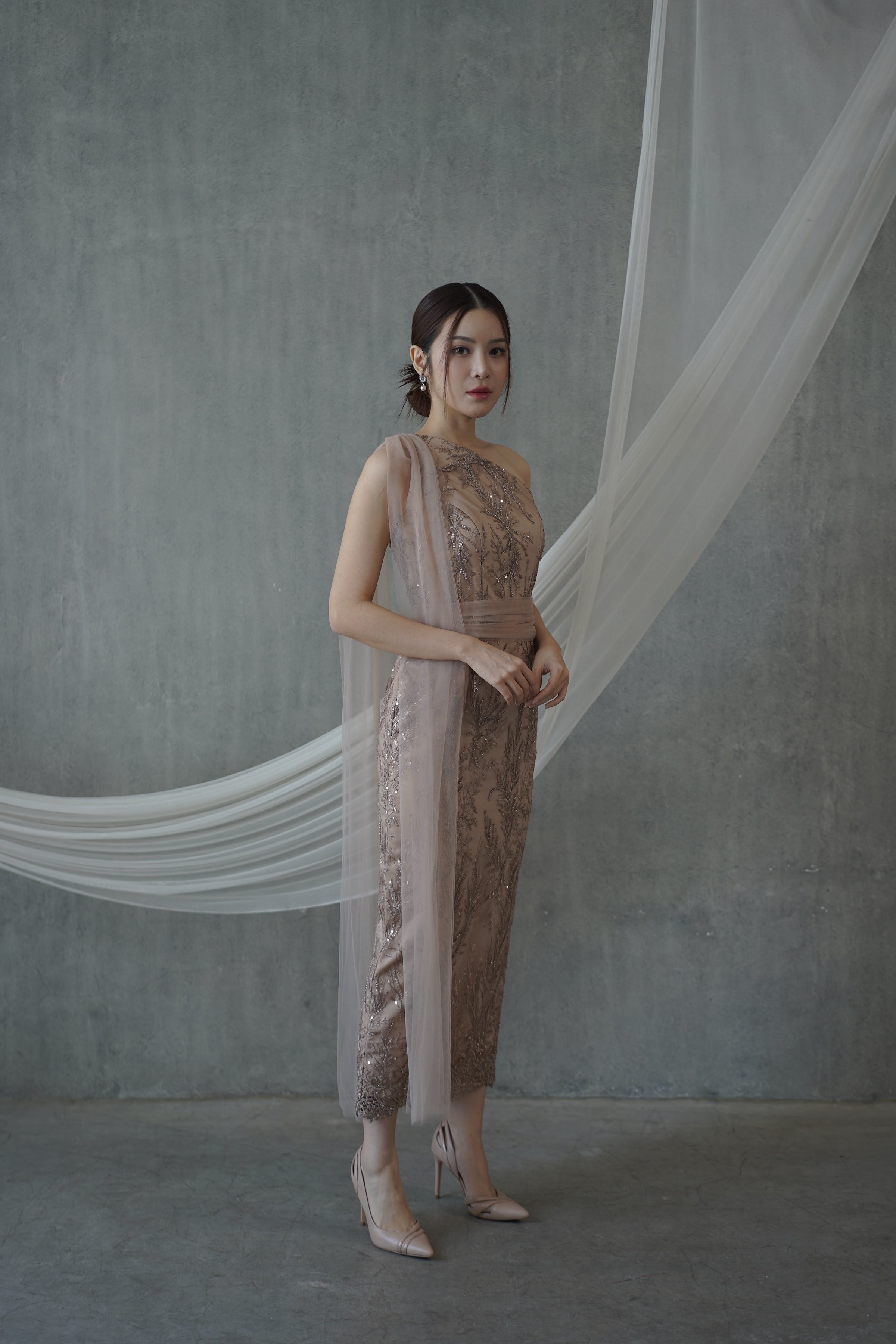 Gianna Taupe Dress