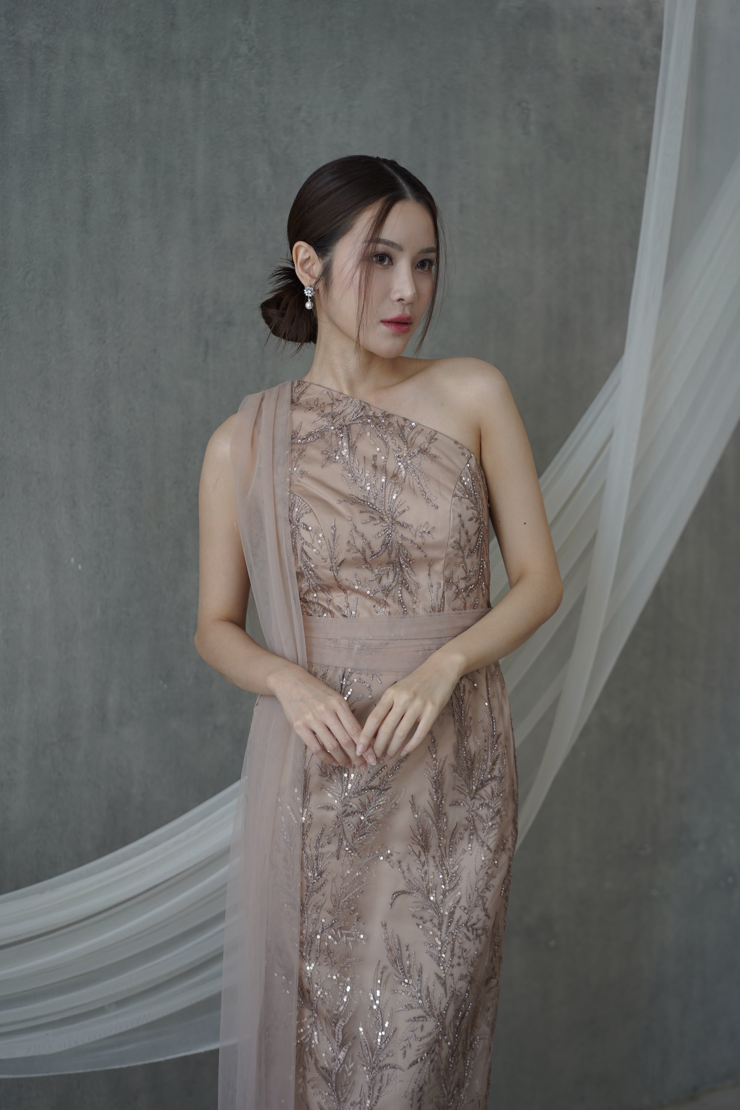 Gianna Taupe Dress