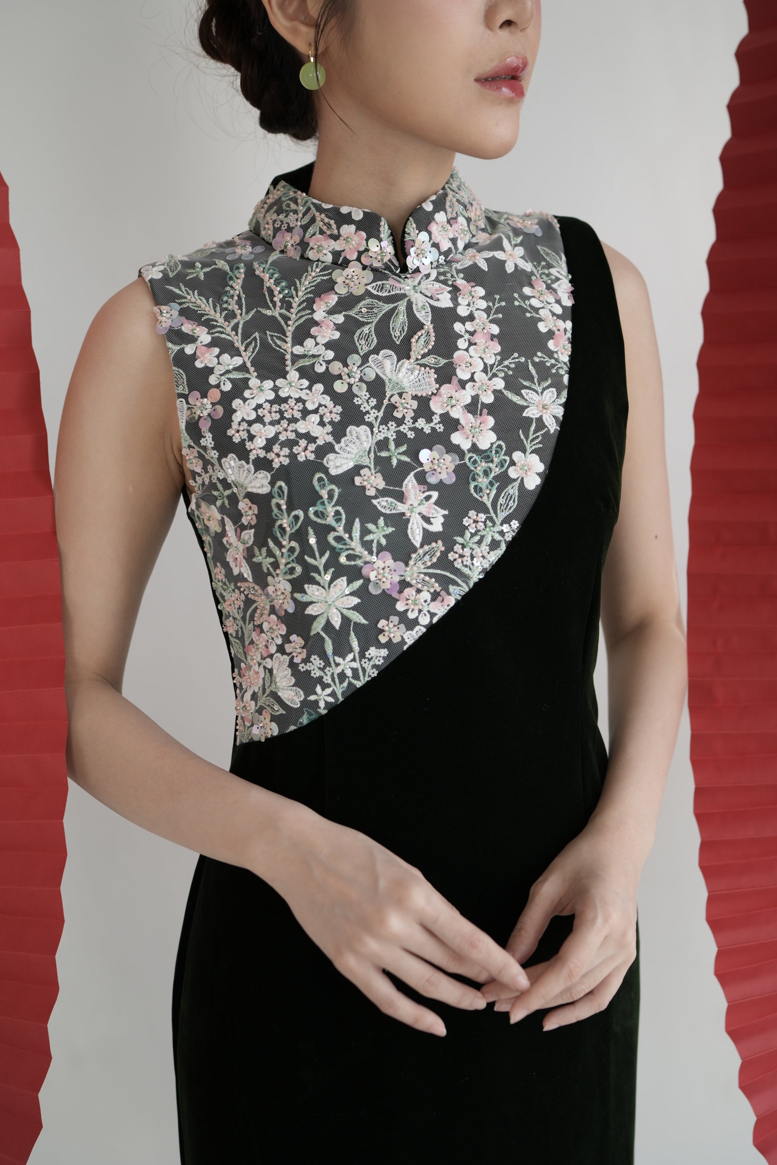 Emerie Velvet Cheongsam