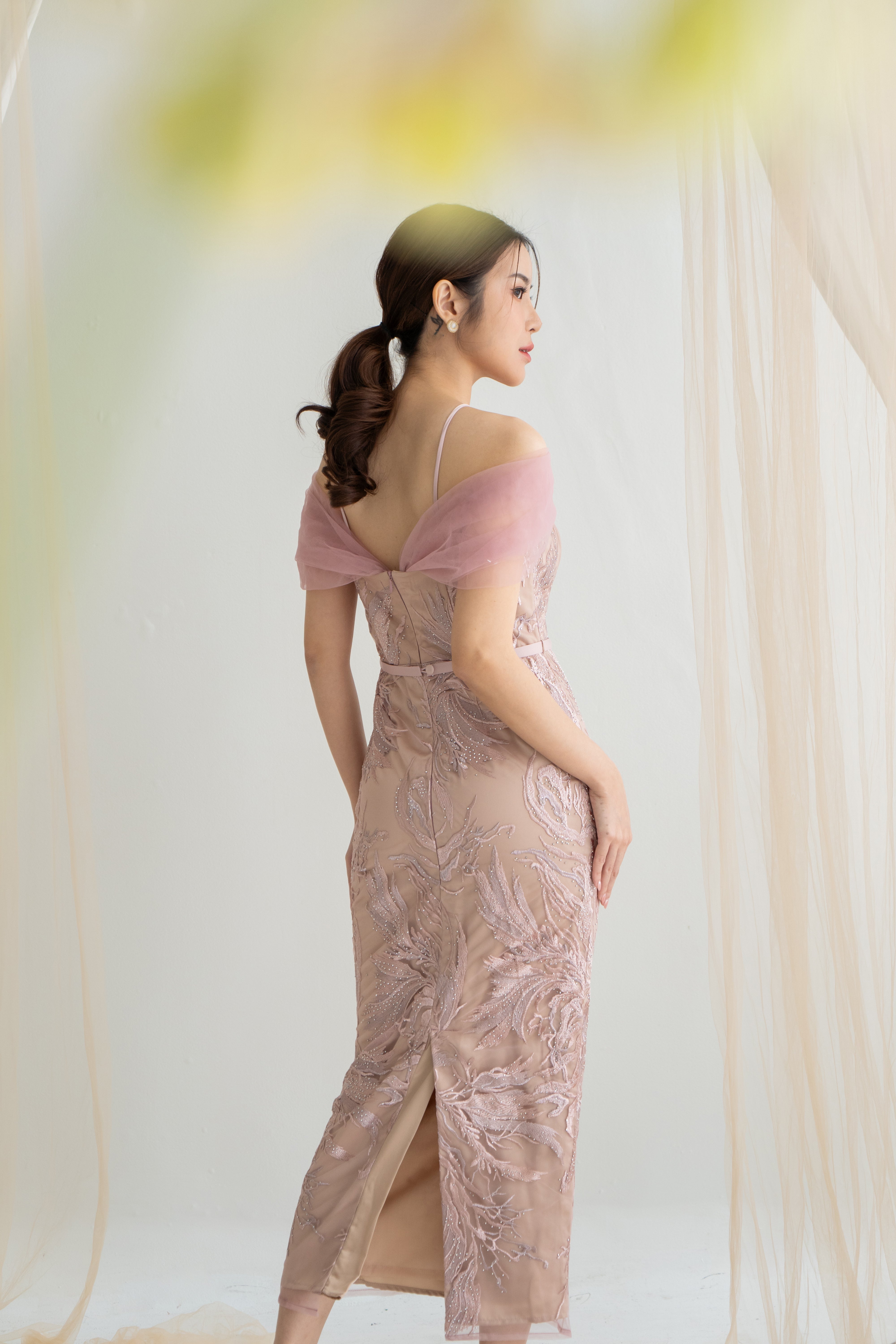 Flinders Dress in Blush Pink