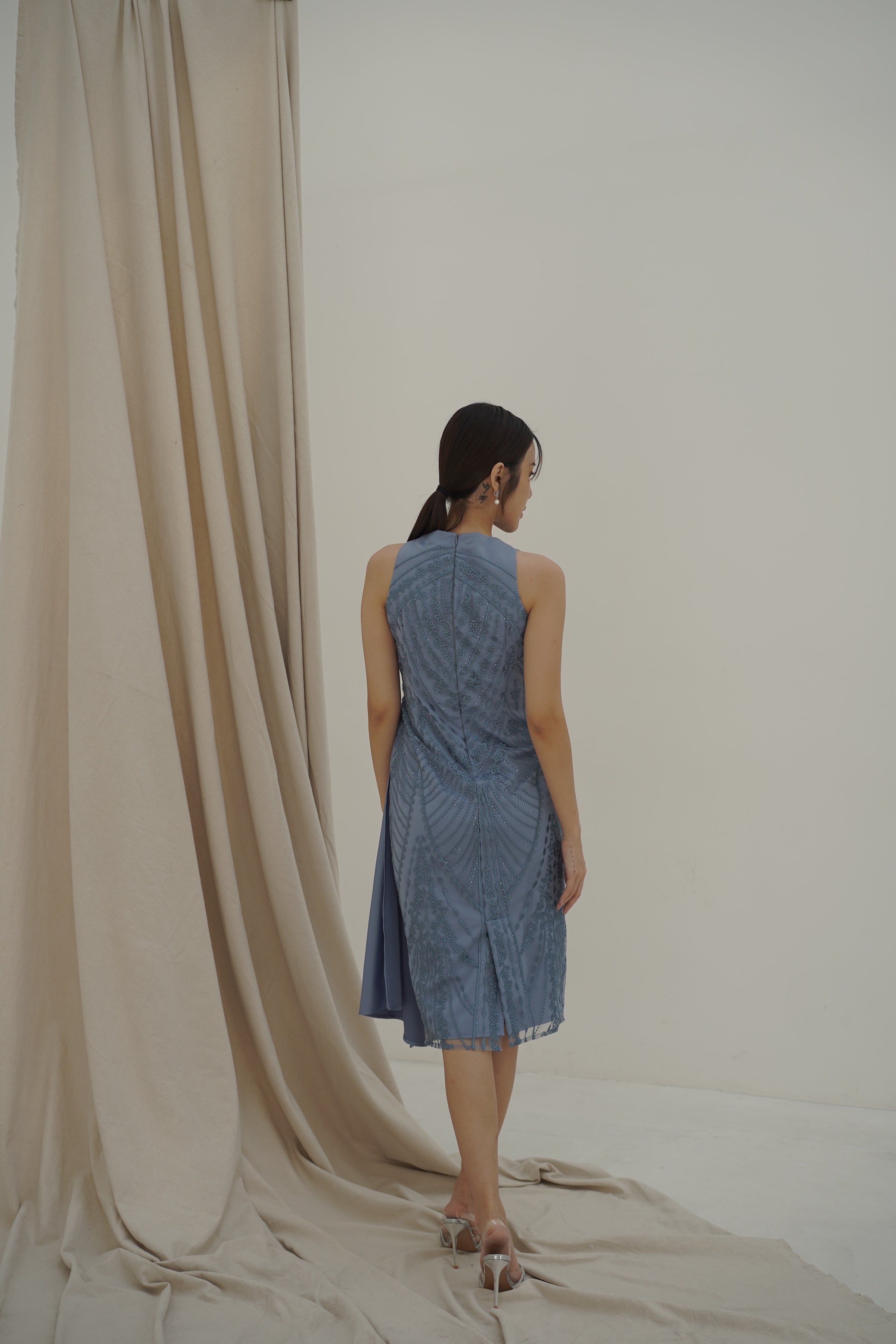 Livve Dress Steel Blue