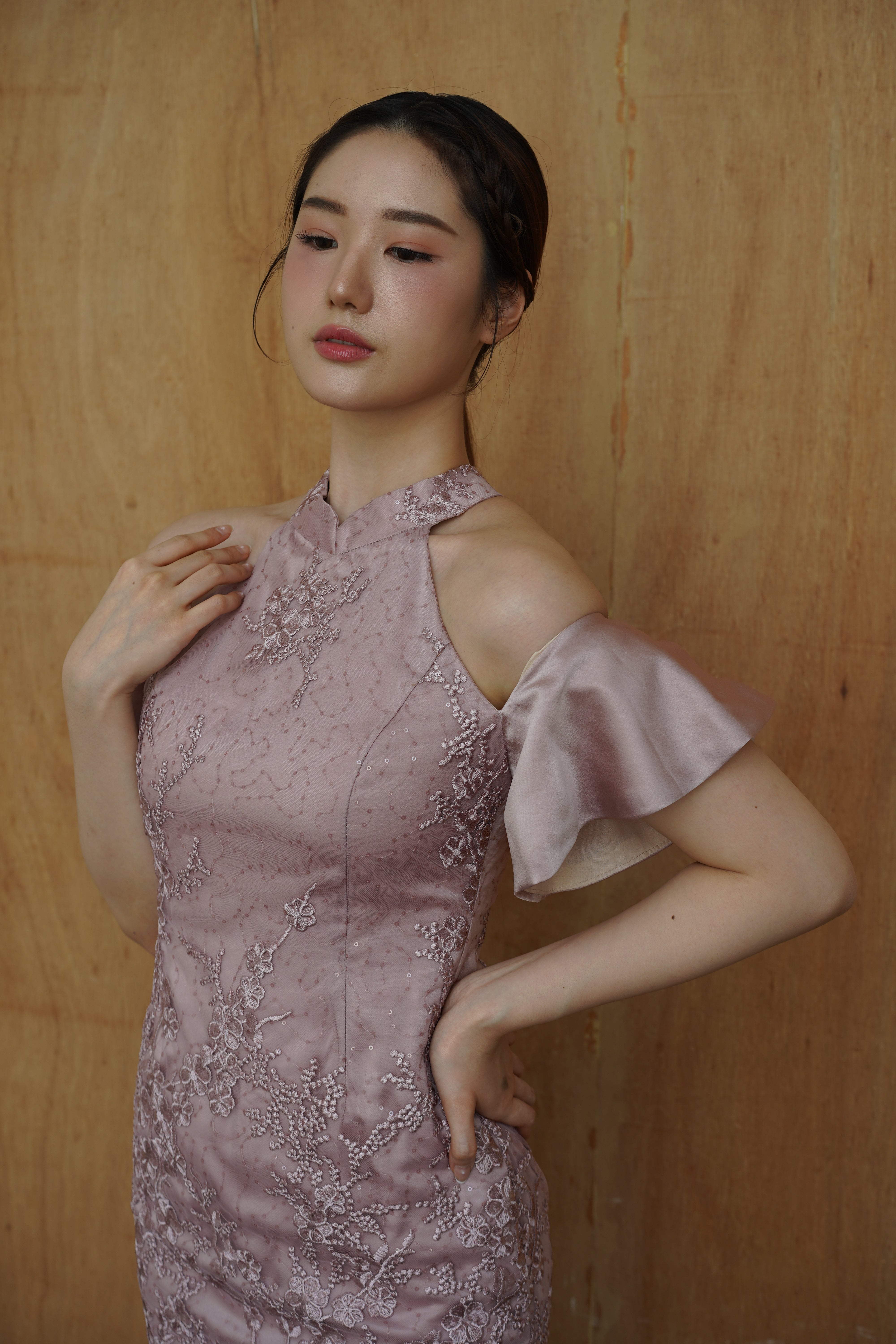 Jing Lace Cheongsam Dress