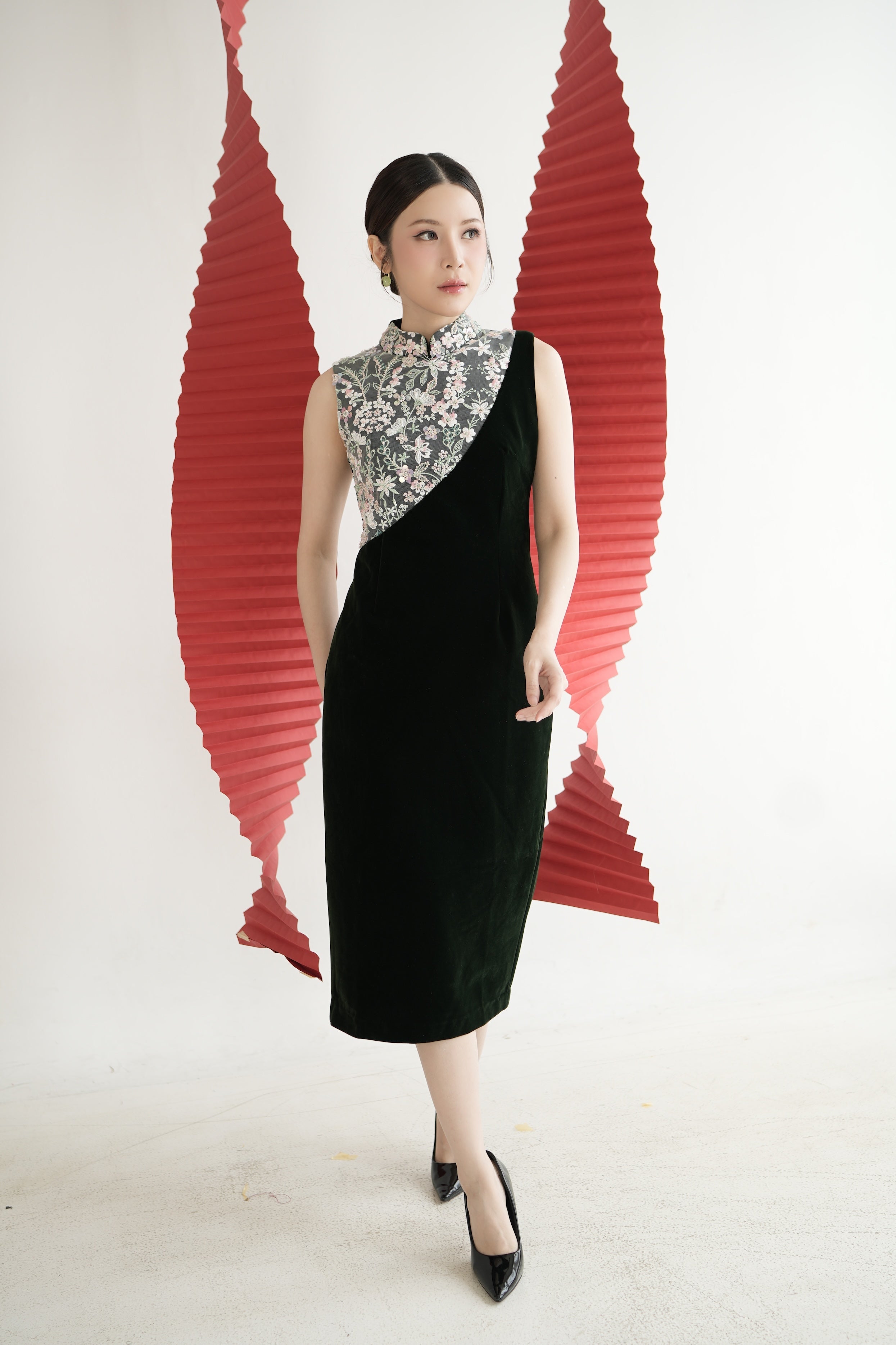 Emerie Velvet Cheongsam