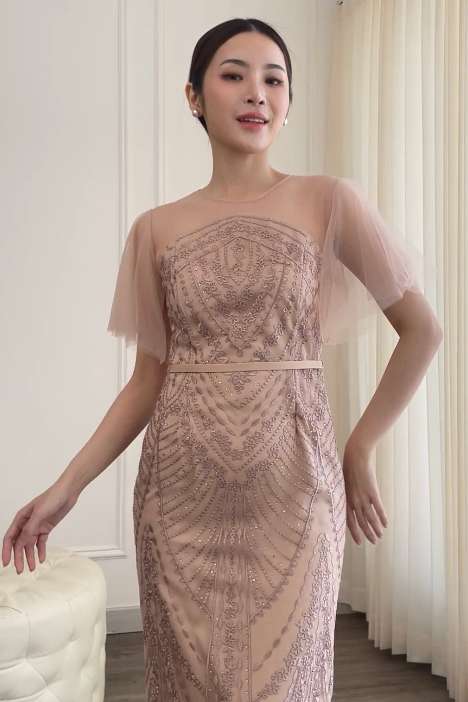 Kanaya Rose Gold Dress